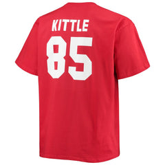 San Francisco 49ers George Kittle Big & Tall Player Name & Number T-Shirt | NFL Discount