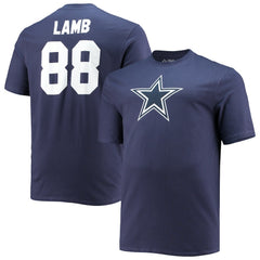 Dallas Cowboys CeeDee Lamb Big & Tall Player Name & Number T-Shirt | NFL Online