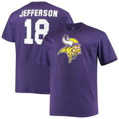Minnesota Vikings Justin Jefferson Big & Tall Player Name & Number T-Shirt | NFL Online