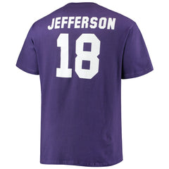 Minnesota Vikings Justin Jefferson Big & Tall Player Name & Number T-Shirt | NFL Online
