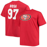 San Francisco 49ers Nick Bosa Big & Tall Player Name & Number T-Shirt | NFL On sale