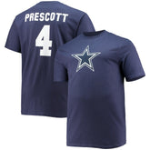 Dallas Cowboys Dak Prescott Big & Tall Player Name & Number T-Shirt | NFL Outlet