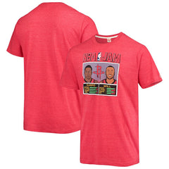 Heathered Red John Wall & Victor Oladipo Houston Rockets Homage NBA Jam Tri-Blend T-Shirt | NBA