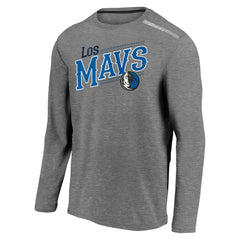 Heather Charcoal Dallas Mavericks 2021 Noches Éne-Bé-A Authentic Shooting Long Sleeve T-Shirt sale | NBA
