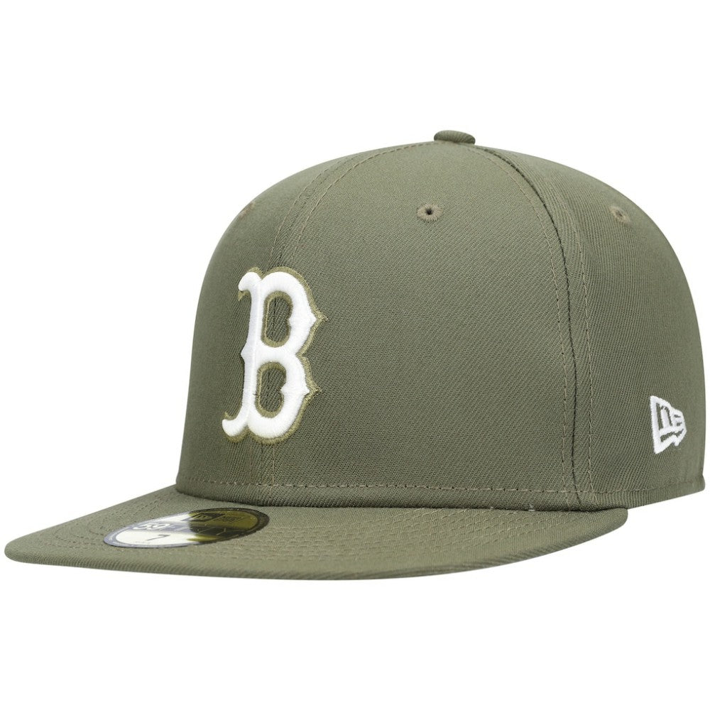 Boston Red Sox New Era White Logo 59FIFTY Fitted Hat - MLB Hats