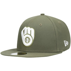 Milwaukee Brewers New Era White Logo 59FIFTY Fitted Hat - MLB Hats