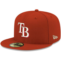 Tampa Bay Rays New Era White Logo 59FIFTY Fitted Hat - MLB Hats
