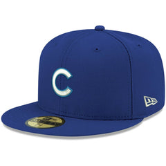 Chicago Cubs New Era White Logo 59FIFTY Fitted Hat - MLB Hats