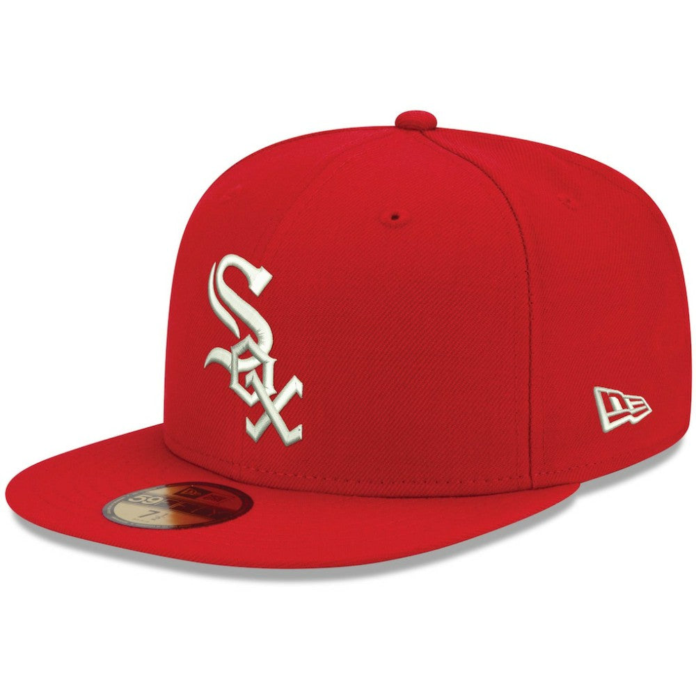 Chicago White Sox New Era White Logo 59FIFTY Fitted Hat - MLB Hats
