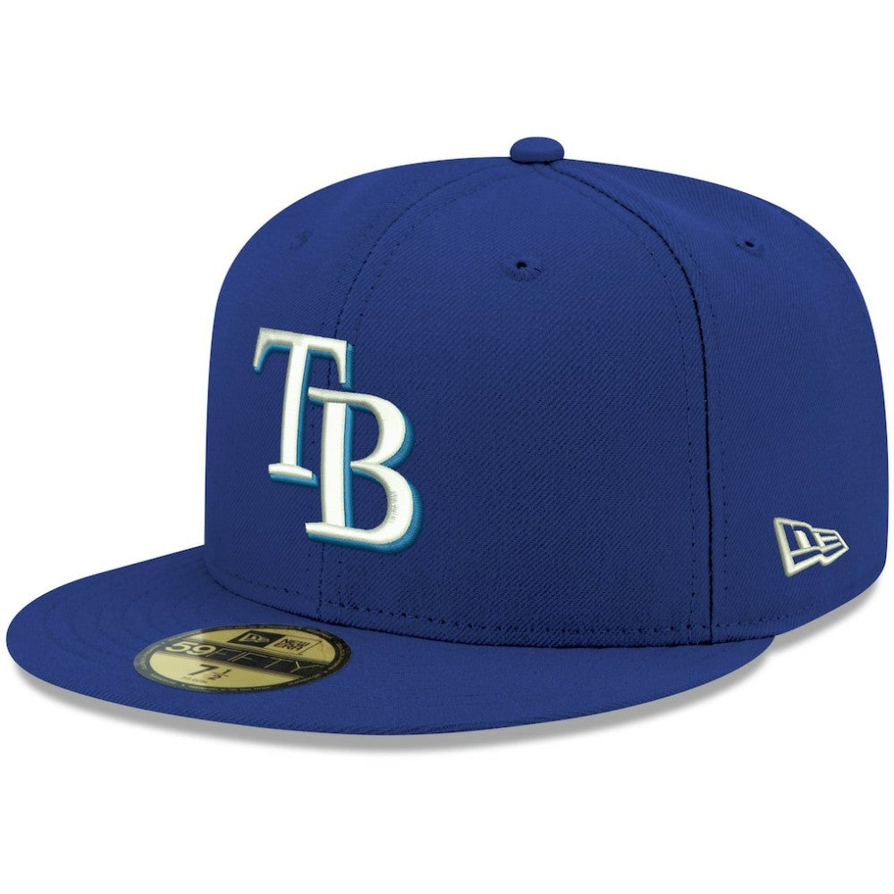 Tampa Bay Rays New Era White Logo 59FIFTY Fitted Hat - MLB Hats