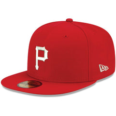 Pittsburgh Pirates New Era White Logo 59FIFTY Fitted Hat - MLB Hats