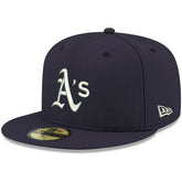 Athletics New Era White Logo 59FIFTY Fitted Hat - MLB Hats