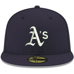 Athletics New Era White Logo 59FIFTY Fitted Hat - MLB Hats