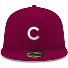 Chicago Cubs New Era White Logo 59FIFTY Fitted Hat - MLB Hats