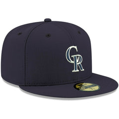 Colorado Rockies New Era White Logo 59FIFTY Fitted Hat - MLB Hats