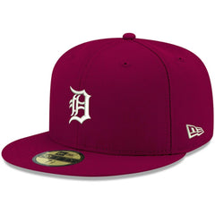 Detroit Tigers New Era White Logo 59FIFTY Fitted Hat - MLB Hats