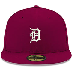 Detroit Tigers New Era White Logo 59FIFTY Fitted Hat - MLB Hats