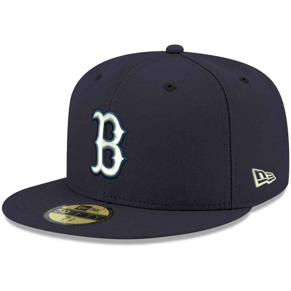 Boston Red Sox New Era White Logo 59FIFTY Fitted Hat - MLB Hats