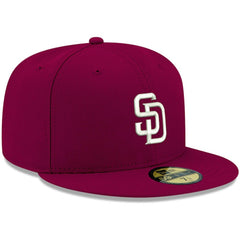 San Diego Padres New Era White Logo 59FIFTY Fitted Hat - MLB Hats