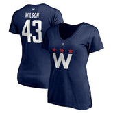Tom Wilson Washington Capitals Fanatics Women's Authentic Stack Name & Number V-Neck T-Shirt - NHL T-shirts