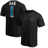 Miami Marlins Number One Dad T-Shirt - MLB T-shirts