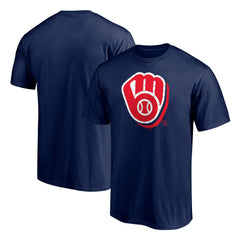 Milwaukee Brewers Red White and Team T-Shirt - MLB T-shirts