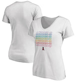 Los Angeles Angels Women's City Pride V-Neck T-Shirt - MLB T-shirts