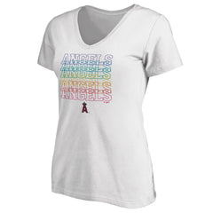 Los Angeles Angels Women's City Pride V-Neck T-Shirt - MLB T-shirts