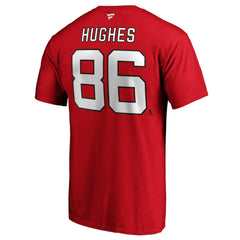 Jack Hughes New Jersey Devils Fanatics Big & Tall Name & Number T-Shirt - NHL T-shirts