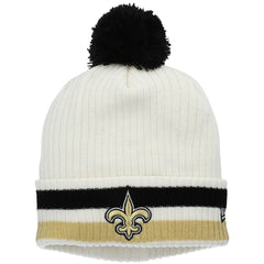 New Orleans Saints Youth Retro Cuffed Knit Hat with Pom | NFL New