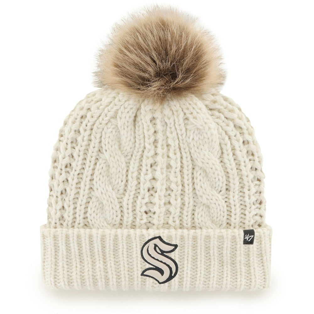 Seattle Kraken '47 Women's Meeko Cuffed Knit Hat with Pom - NHL Hats
