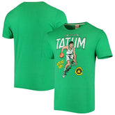 Kelly Green Jayson Tatum Boston Celtics Homage Comic Book Player Tri-Blend T-Shirt | NBA