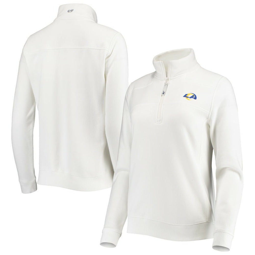 Los Angeles Rams Vineyard Vines Women's Shep Shirt Quarter-Zip Sweatshirt | NFL New