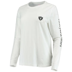Las Vegas Raiders Vineyard Vines Women's Helmet Long Sleeve T-Shirt | NFL Hot