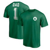 Green Boston Celtics Number One Dad T-Shirt | NBA