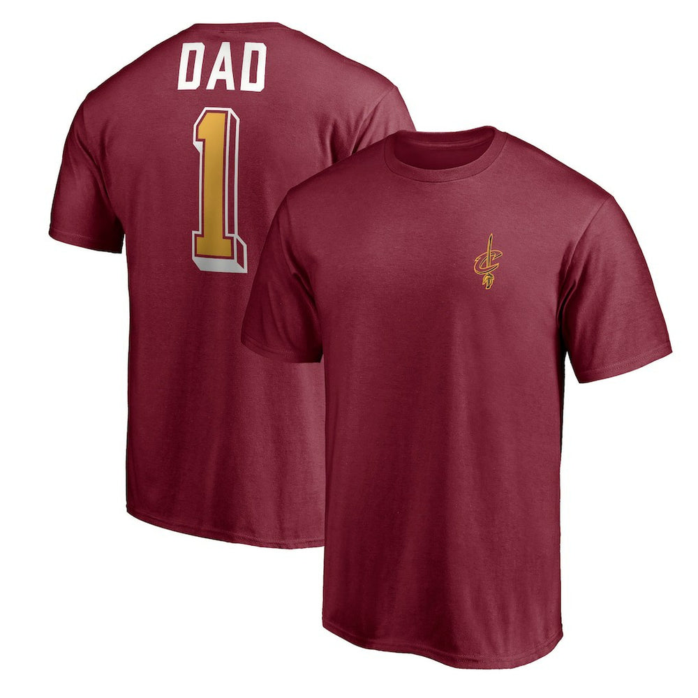 Garnet Cleveland Cavaliers Number One Dad T-Shirt sale | NBA