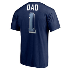 Navy Memphis Grizzlies Number One Dad T-Shirt | NBA