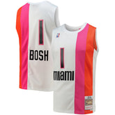 White Chris Bosh Miami Heat 2011/12 Hardwood Classics Swingman Jersey | NBA