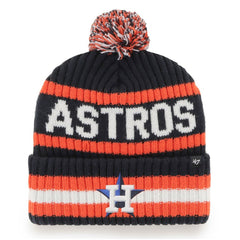 Houston Astros '47 Bering Cuffed Knit Hat with Pom - MLB Hats