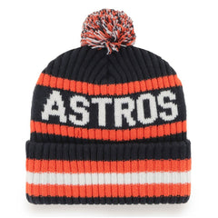 Houston Astros '47 Bering Cuffed Knit Hat with Pom - MLB Hats