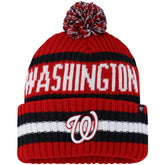 Washington Nationals '47 Bering Cuffed Knit Hat with Pom - MLB Hats