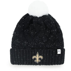 New Orleans Saints '47 Women's Fiona Logo Cuffed Knit Hat with Pom | NFL Hot