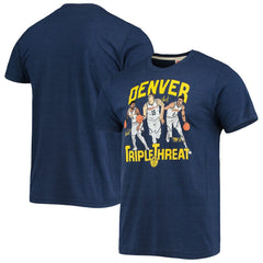 Heathered Navy Jamal Murray/Michael Porter Jr./Nikola Jokic Denver Nuggets Homage Triple Threat Player Tri-Blend T-Shirt sale | NBA
