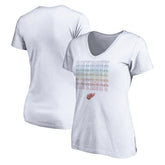 Detroit Red Wings Women's City Pride V-Neck T-Shirt - NHL T-shirts