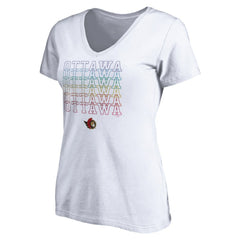 Ottawa Senators Women's City Pride V-Neck T-Shirt - NHL T-shirts