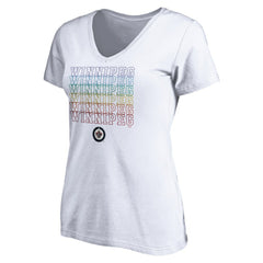 Winnipeg Jets Women's City Pride V-Neck T-Shirt - NHL T-shirts