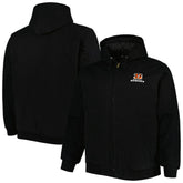 Cincinnati Bengals Dunbrooke Big & Tall Dakota Canvas Hoodie Full-Zip Jacket | NFL Sale