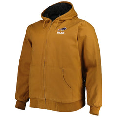 Buffalo Bills Dunbrooke Big & Tall Dakota Canvas Hoodie Full-Zip Jacket | NFL Discount