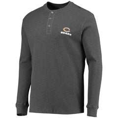 Chicago Bears Dunbrooke Logo Maverick Thermal Henley Long Sleeve T-Shirt | NFL Outlet