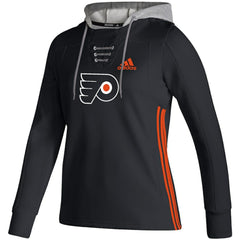 Philadelphia Flyers adidas Women's Skate Lace AEROREADY Pullover Hoodie - NHL Hoodies